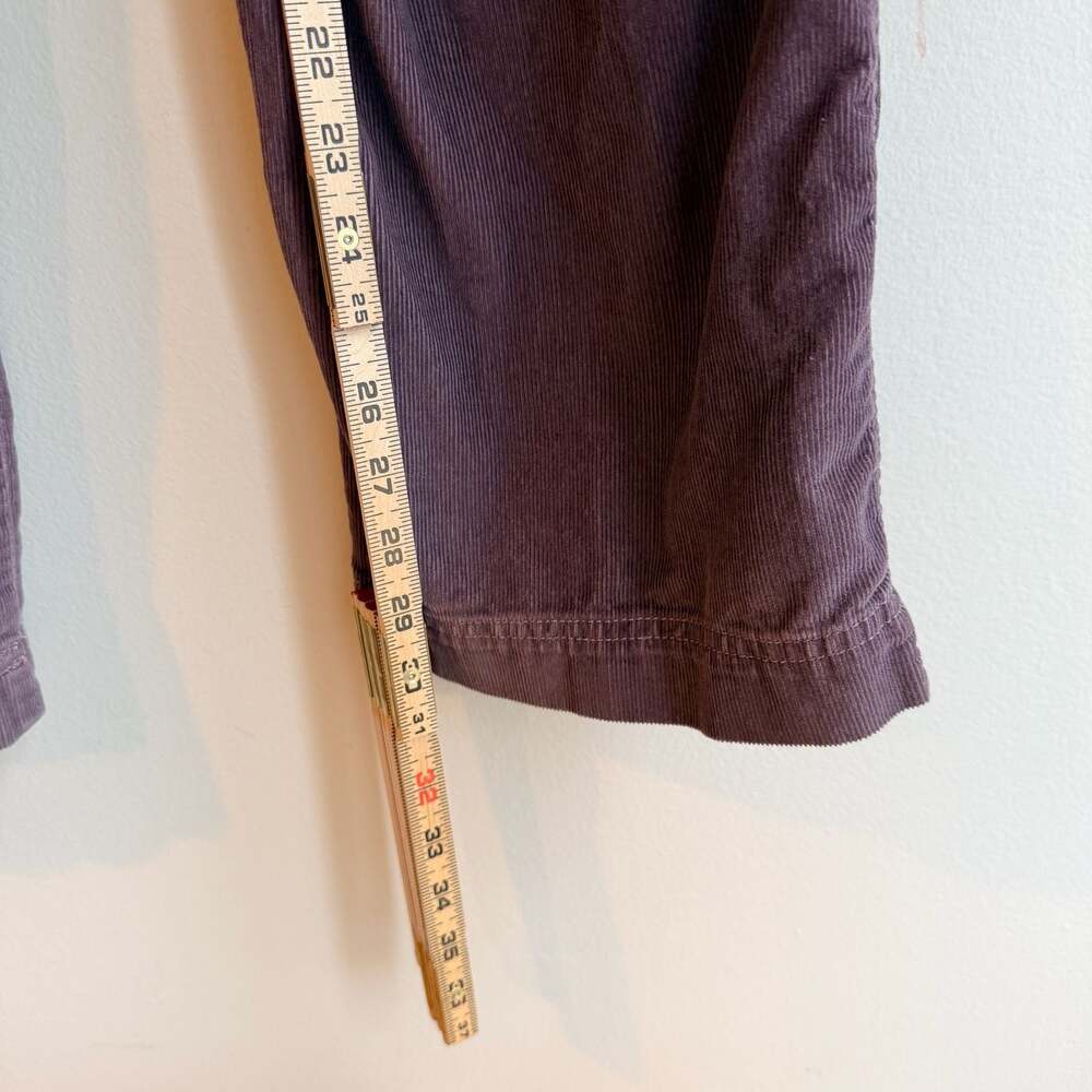 L.L.Bean Women's Purple Corduroy Straight Leg Pants Size 10M Tall - Picture 5 of 6